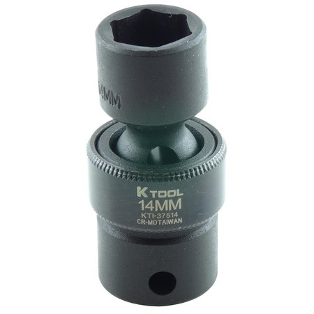K-TOOL INTERNATIONAL 3/8" Drive Impact Socket black oxide KTI-37514